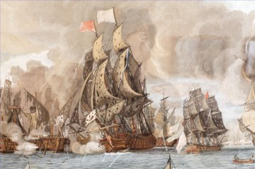 Kriegsschiff Seeschlacht Werke - Kampfmarine 12 avril 1782 Dumoulin 2 Seeschlachten